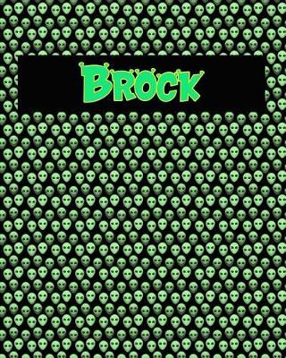 120 Page Handwriting Practice Book with Green Alien Cover Brock: Primary Grades Handwriting Book
