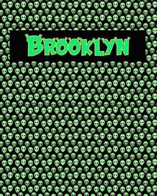 120 Page Handwriting Practice Book with Green Alien Cover Brooklyn: Primary Grades Handwriting Book
