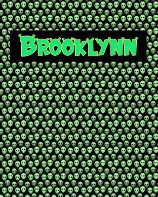 120 Page Handwriting Practice Book with Green Alien Cover Brooklynn: Primary Grades Handwriting Book