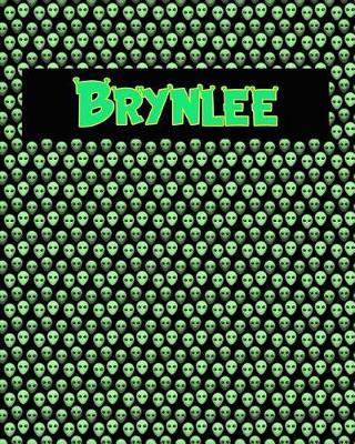 120 Page Handwriting Practice Book with Green Alien Cover Brynlee: Primary Grades Handwriting Book