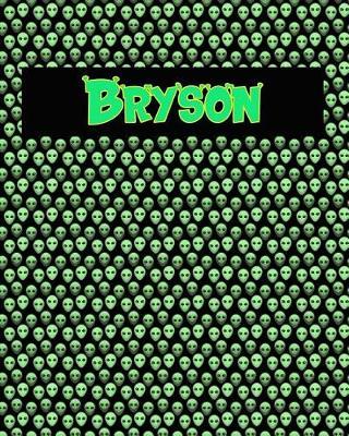 120 Page Handwriting Practice Book with Green Alien Cover Bryson: Primary Grades Handwriting Book