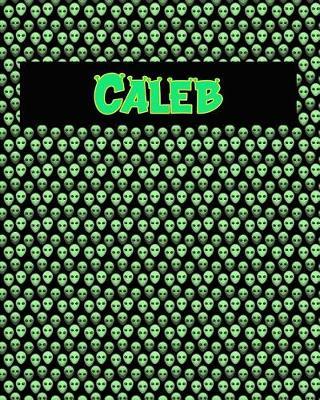 120 Page Handwriting Practice Book with Green Alien Cover Caleb: Primary Grades Handwriting Book