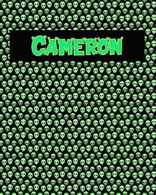 120 Page Handwriting Practice Book with Green Alien Cover Cameron: Primary Grades Handwriting Book