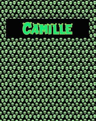 120 Page Handwriting Practice Book with Green Alien Cover Camille: Primary Grades Handwriting Book