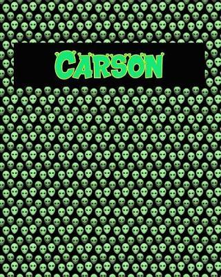 120 Page Handwriting Practice Book with Green Alien Cover Carson: Primary Grades Handwriting Book