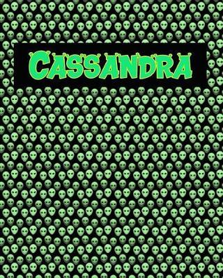 120 Page Handwriting Practice Book with Green Alien Cover Cassandra: Primary Grades Handwriting Book