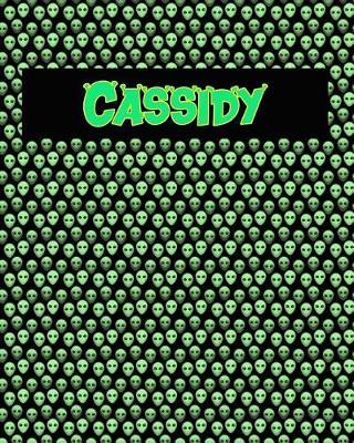 120 Page Handwriting Practice Book with Green Alien Cover Cassidy: Primary Grades Handwriting Book