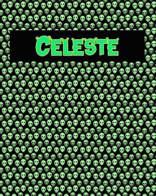 120 Page Handwriting Practice Book with Green Alien Cover Celeste: Primary Grades Handwriting Book