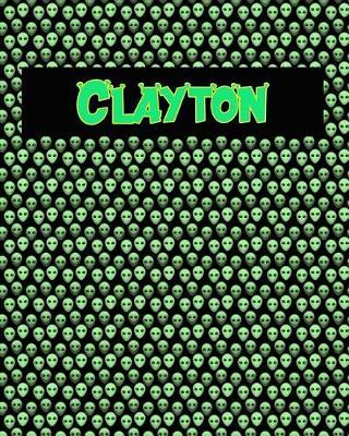120 Page Handwriting Practice Book with Green Alien Cover Clayton: Primary Grades Handwriting Book