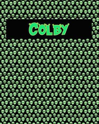 120 Page Handwriting Practice Book with Green Alien Cover Colby: Primary Grades Handwriting Book