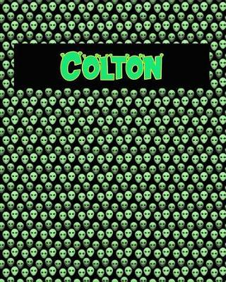 120 Page Handwriting Practice Book with Green Alien Cover Colton: Primary Grades Handwriting Book