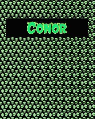 120 Page Handwriting Practice Book with Green Alien Cover Conor: Primary Grades Handwriting Book