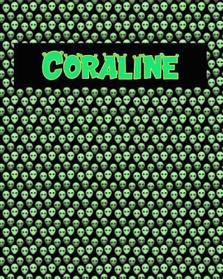 120 Page Handwriting Practice Book with Green Alien Cover Coraline: Primary Grades Handwriting Book