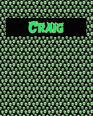 120 Page Handwriting Practice Book with Green Alien Cover Craig: Primary Grades Handwriting Book