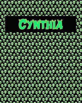 120 Page Handwriting Practice Book with Green Alien Cover Cynthia: Primary Grades Handwriting Book