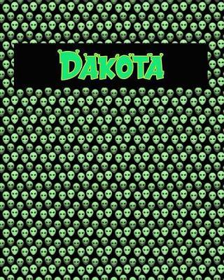 120 Page Handwriting Practice Book with Green Alien Cover Dakota: Primary Grades Handwriting Book