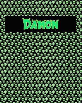 120 Page Handwriting Practice Book with Green Alien Cover Damon: Primary Grades Handwriting Book