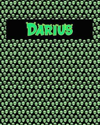 120 Page Handwriting Practice Book with Green Alien Cover Darius: Primary Grades Handwriting Book
