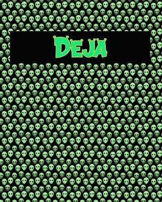 120 Page Handwriting Practice Book with Green Alien Cover Deja: Primary Grades Handwriting Book