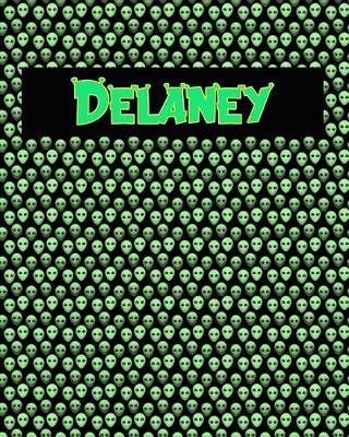 120 Page Handwriting Practice Book with Green Alien Cover Delaney: Primary Grades Handwriting Book