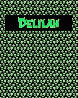 120 Page Handwriting Practice Book with Green Alien Cover Delilah: Primary Grades Handwriting Book