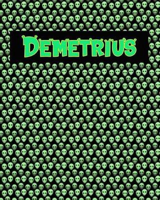 120 Page Handwriting Practice Book with Green Alien Cover Demetrius: Primary Grades Handwriting Book