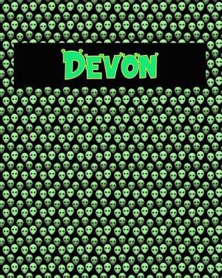 120 Page Handwriting Practice Book with Green Alien Cover Devon: Primary Grades Handwriting Book