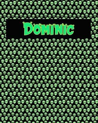 120 Page Handwriting Practice Book with Green Alien Cover Dominic: Primary Grades Handwriting Book