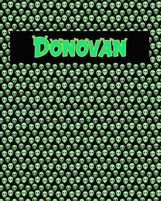 120 Page Handwriting Practice Book with Green Alien Cover Donovan: Primary Grades Handwriting Book