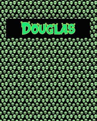 120 Page Handwriting Practice Book with Green Alien Cover Douglas: Primary Grades Handwriting Book