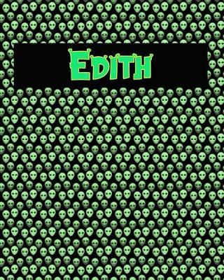 120 Page Handwriting Practice Book with Green Alien Cover Edith: Primary Grades Handwriting Book