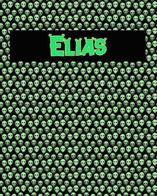 120 Page Handwriting Practice Book with Green Alien Cover Elias: Primary Grades Handwriting Book