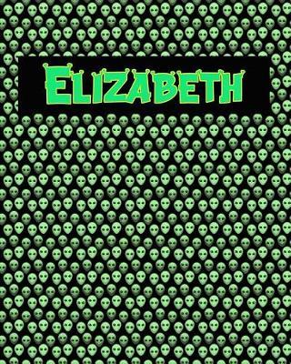 120 Page Handwriting Practice Book with Green Alien Cover Elizabeth: Primary Grades Handwriting Book
