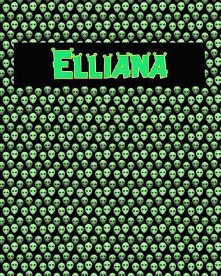 120 Page Handwriting Practice Book with Green Alien Cover Elliana: Primary Grades Handwriting Book