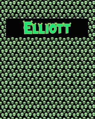 120 Page Handwriting Practice Book with Green Alien Cover Elliott: Primary Grades Handwriting Book