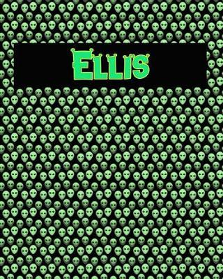 120 Page Handwriting Practice Book with Green Alien Cover Ellis: Primary Grades Handwriting Book