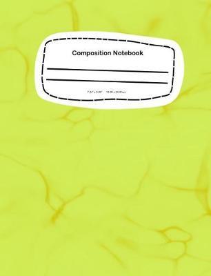 Composition Notebook: 7.44 x 9.69, 18.90 x 24.61cm School Notebook Journal