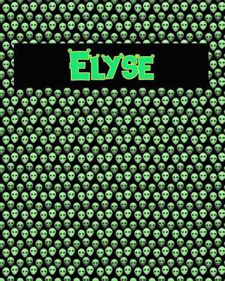120 Page Handwriting Practice Book with Green Alien Cover Elyse: Primary Grades Handwriting Book