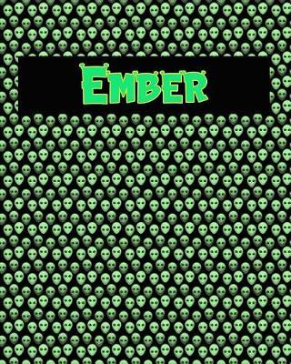 120 Page Handwriting Practice Book with Green Alien Cover Ember: Primary Grades Handwriting Book