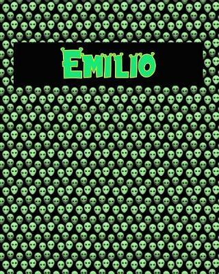120 Page Handwriting Practice Book with Green Alien Cover Emilio: Primary Grades Handwriting Book