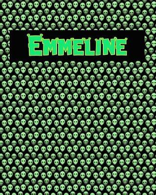 120 Page Handwriting Practice Book with Green Alien Cover Emmeline: Primary Grades Handwriting Book