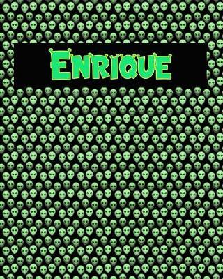 120 Page Handwriting Practice Book with Green Alien Cover Enrique: Primary Grades Handwriting Book