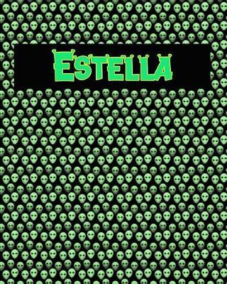 120 Page Handwriting Practice Book with Green Alien Cover Estella: Primary Grades Handwriting Book