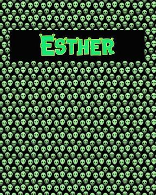 120 Page Handwriting Practice Book with Green Alien Cover Esther: Primary Grades Handwriting Book