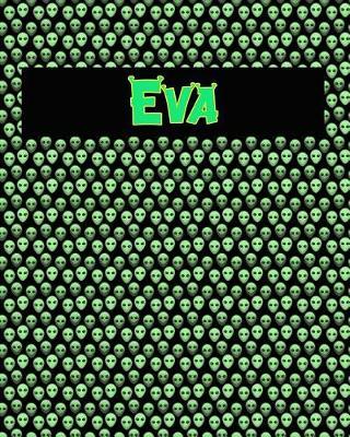120 Page Handwriting Practice Book with Green Alien Cover Eva: Primary Grades Handwriting Book
