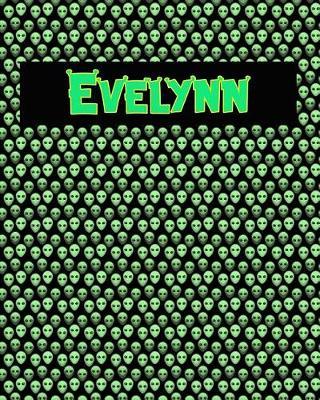 120 Page Handwriting Practice Book with Green Alien Cover Evelynn: Primary Grades Handwriting Book