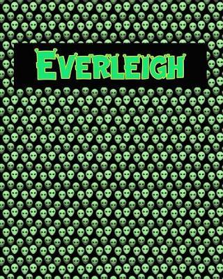 120 Page Handwriting Practice Book with Green Alien Cover Everleigh: Primary Grades Handwriting Book