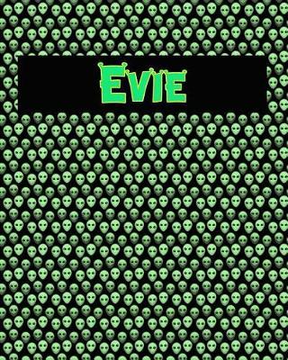 120 Page Handwriting Practice Book with Green Alien Cover Evie: Primary Grades Handwriting Book