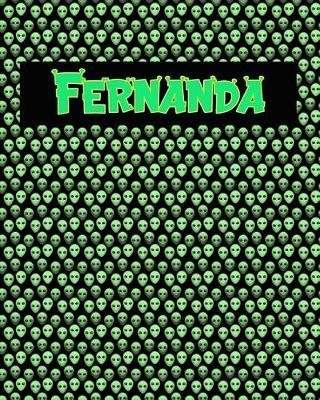 120 Page Handwriting Practice Book with Green Alien Cover Fernanda: Primary Grades Handwriting Book