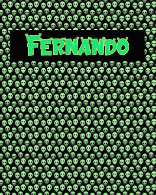 120 Page Handwriting Practice Book with Green Alien Cover Fernando: Primary Grades Handwriting Book